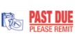 2049 – PAST DUE Two-Color Stock Stamp