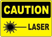 Caution Laser safety sign