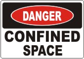 Danger Confined Space safety sign