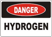 Danger Hydrogen safety sign