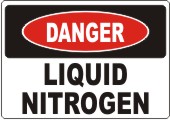 Danger Liquid Nitrogen safety sign