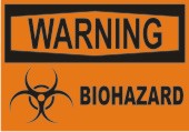 Warning Biohazard safety sign