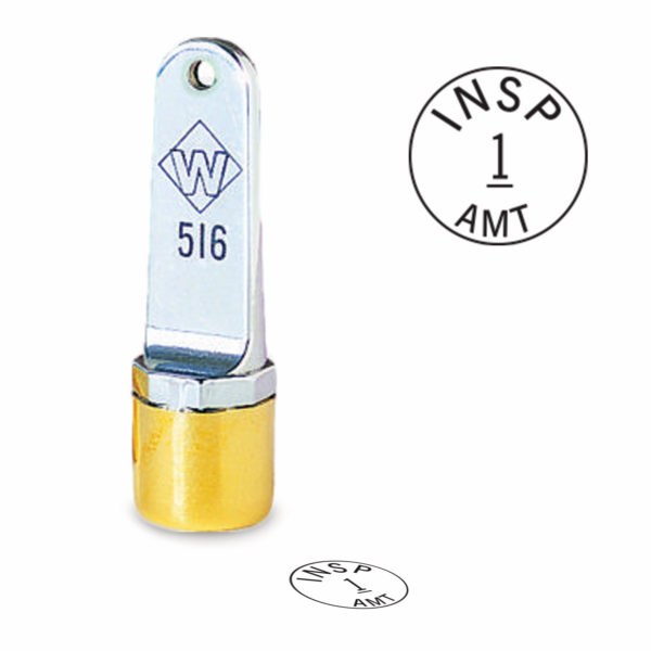 3/8″ Diameter Metal Custom Inspection Stamp