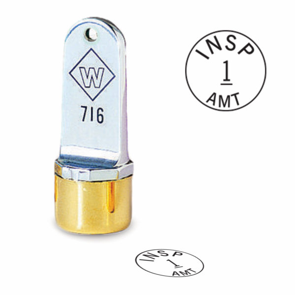 1/2″ Diameter Custom Metal Inspection Stamp