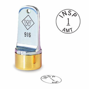 5/8″ Diameter Custom Metal Inspection Stamp