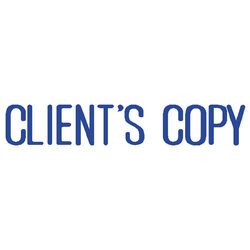 1138 – CLIENT’S COPY Stock Stamp