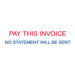 3284 – PAY THIS INVOICE Jumbo Two Color Stock Stamp
