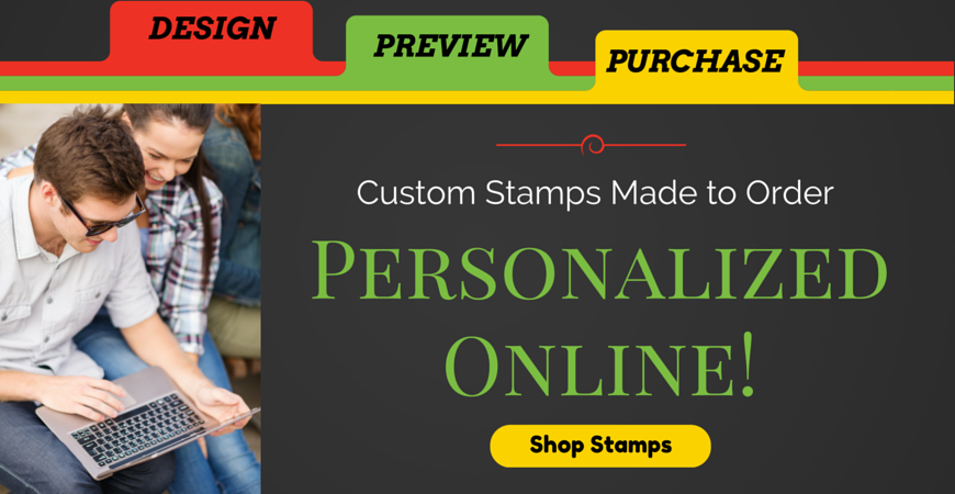 Custom Stamps Personalized from Winmark Stamp and Sign Company