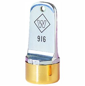 5/8″ Diameter Upside Down Triangle Inspection Stamp