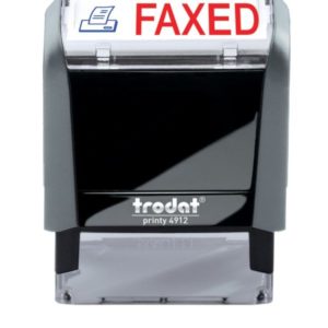 FAXED 2-Color Trodat Stock Self-Inking Stamp