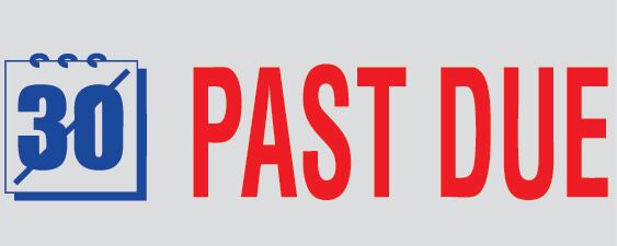 PAST DUE 2-Color Trodat Stock Self-Inking Stamp