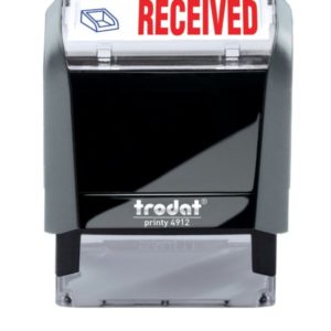 RECEIVED 2-Color Trodat Stock Self-Inking Stamp