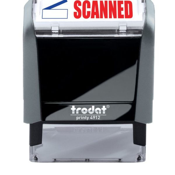 SCANNED 2-Color Trodat Stock Self-Inking Stamp