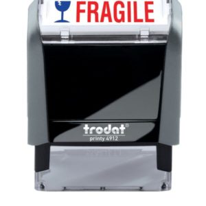 FRAGILE 2-Color Trodat Stock Self-Inking Stamp