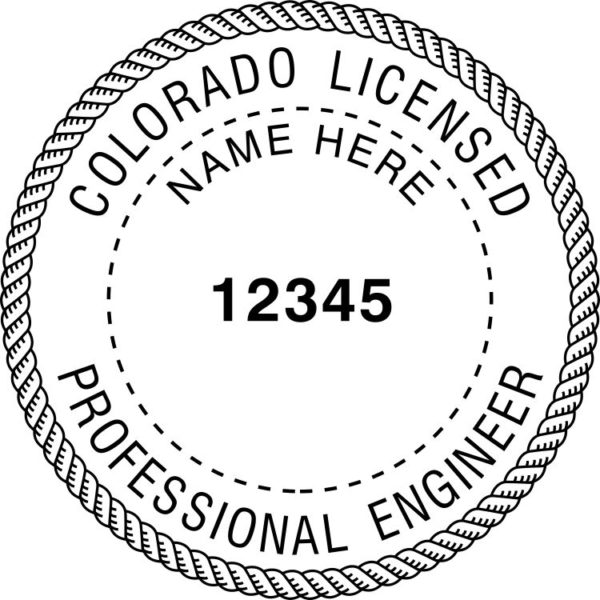 COLORADO Licensed Professional Land Surveyor Stamp