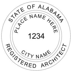 ALABAMA Registered Architect Digital Stamp File