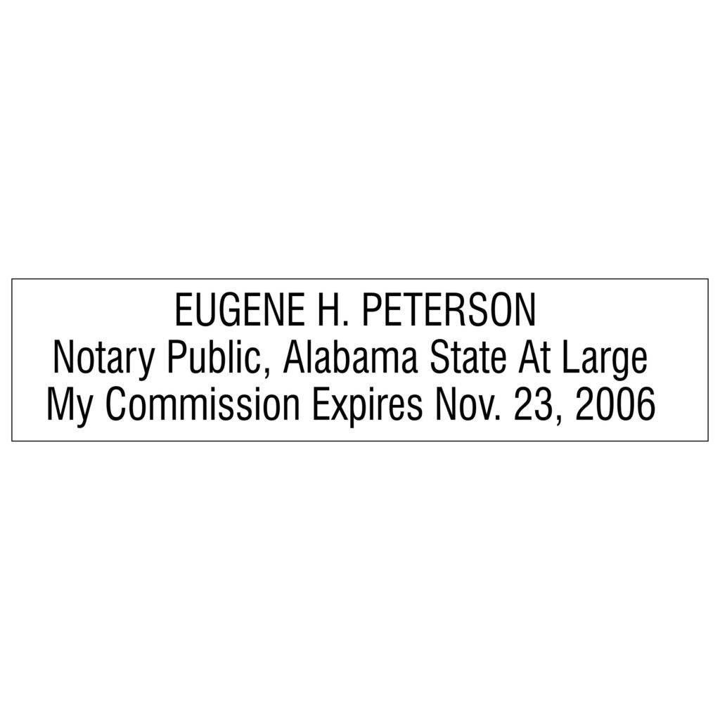 ALABAMA Notary Stamp Winmark Stamp & Sign Stamps and Signs