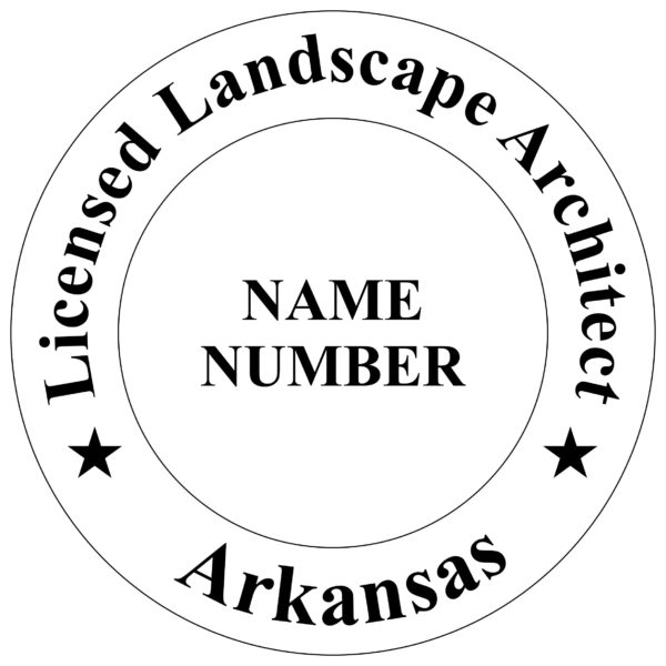 ARKANSAS Pre-inked Licensed Landscape Architect Stamp