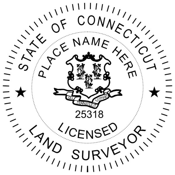 CONNECTICUT Trodat Self-inking Licensed Land Surveyor Stamp