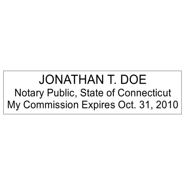 CONNECTICUT Notary Stamp