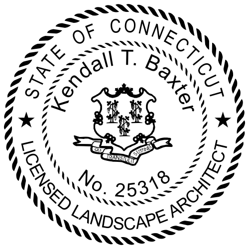 CONNECTICUT Pre-inked Licensed Landscape Architect Stamp