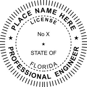 FLORIDA Pre-inked Professional Engineer Stamp