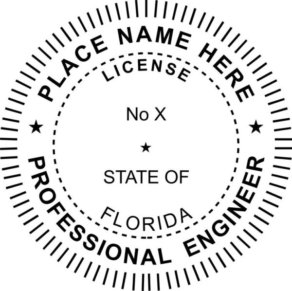 FLORIDA Pre-inked Professional Engineer Stamp