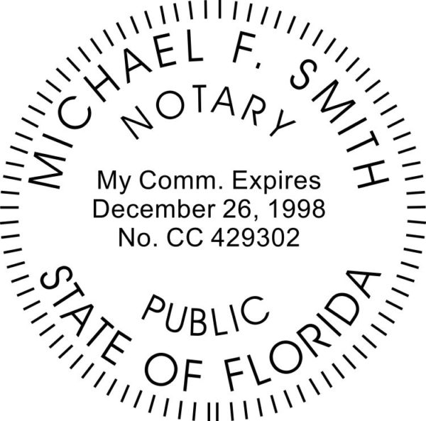 FLORIDA Notary Stamp