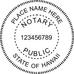 HAWAII  Notary Stamp