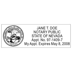 NEVADA Notary Stamp