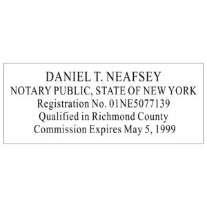 NEW YORK Notary Stamp