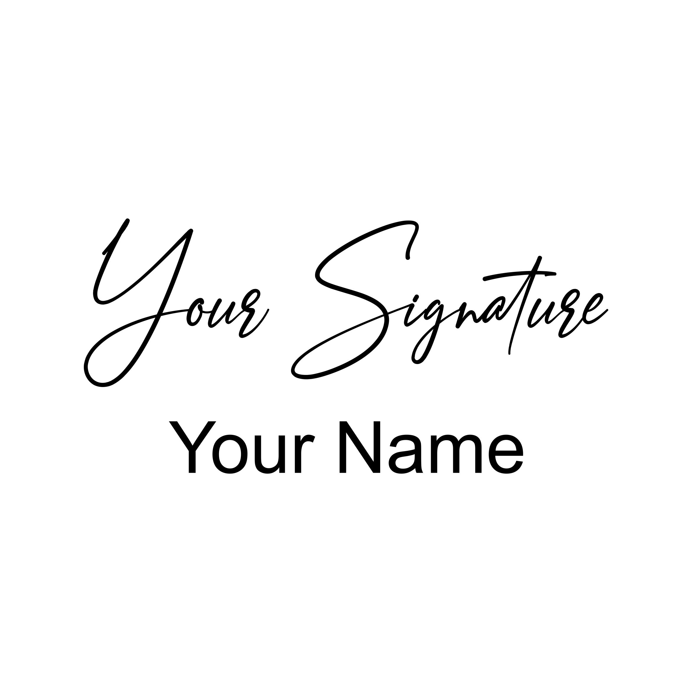  Custom Name Signature Stamp - 10 Font Options Self