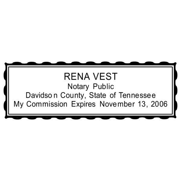 TENNESSEE Notary Stamp