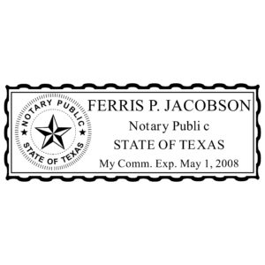TEXAS Notary Stamp