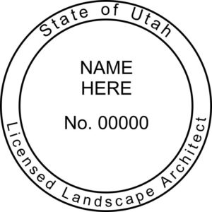 UTAH Licensed Landscape Architect Digital Stamp File