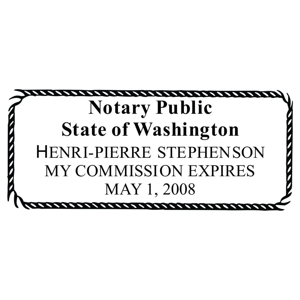 WASHINGTON Notary Stamp Winmark Stamp & Sign Stamps and Signs