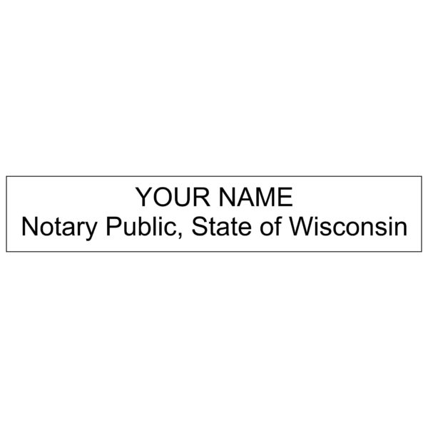 WISCONSIN Notary Stamp