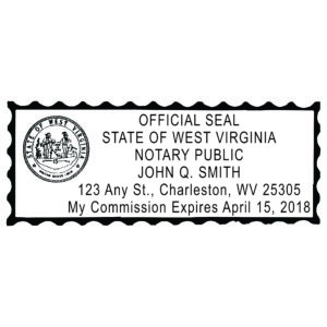 WEST VIRGINIA Notary Stamp