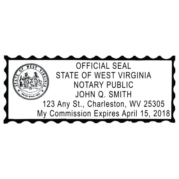WEST VIRGINIA Notary Stamp