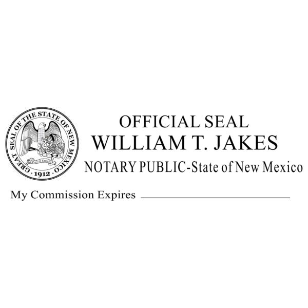 NEW MEXICO Notary Stamp