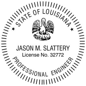 LOUISIANA Pre-inked Professional Engineer Stamp