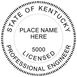 KENTUCKY Licensed Professional Engineer Digital Stamp File