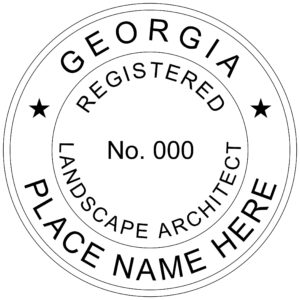 GEORGIA Registered Landscape Architect Digital Stamp File