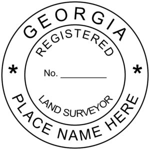 GEORGIA Pre-inked Registered Land Surveyor Stamp