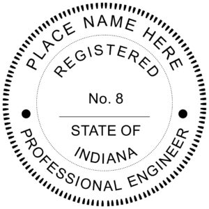 INDIANA Registered Professional Engineer Digital Stamp File