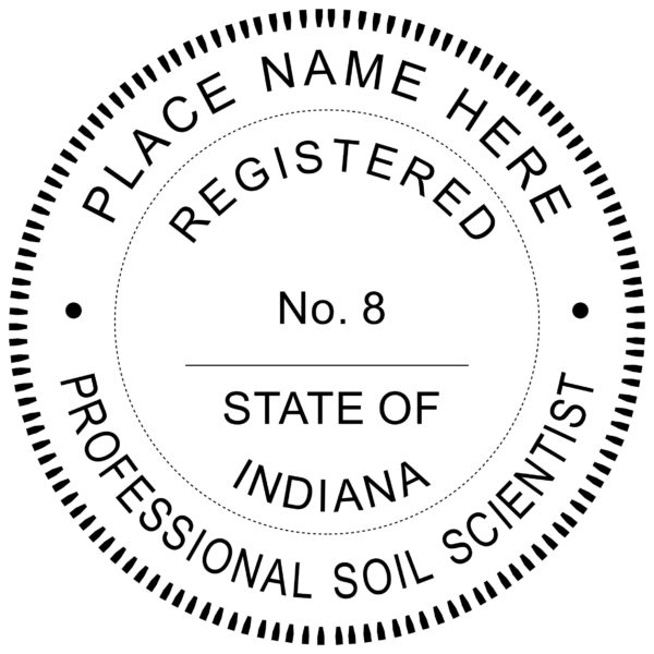 INDIANA Registered Professional Soil Scientist Stamp