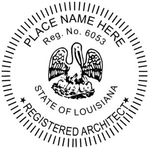 LOUISIANA Registered Architect Digital Stamp File