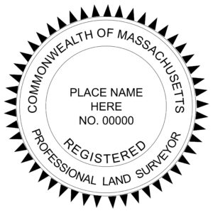 MASSACHUSETTS Registered Professional Land Surveyor Stamp