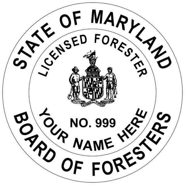MARYLAND Licensed Forester Stamp