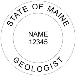 MAINE Geologist Digital Stamp File